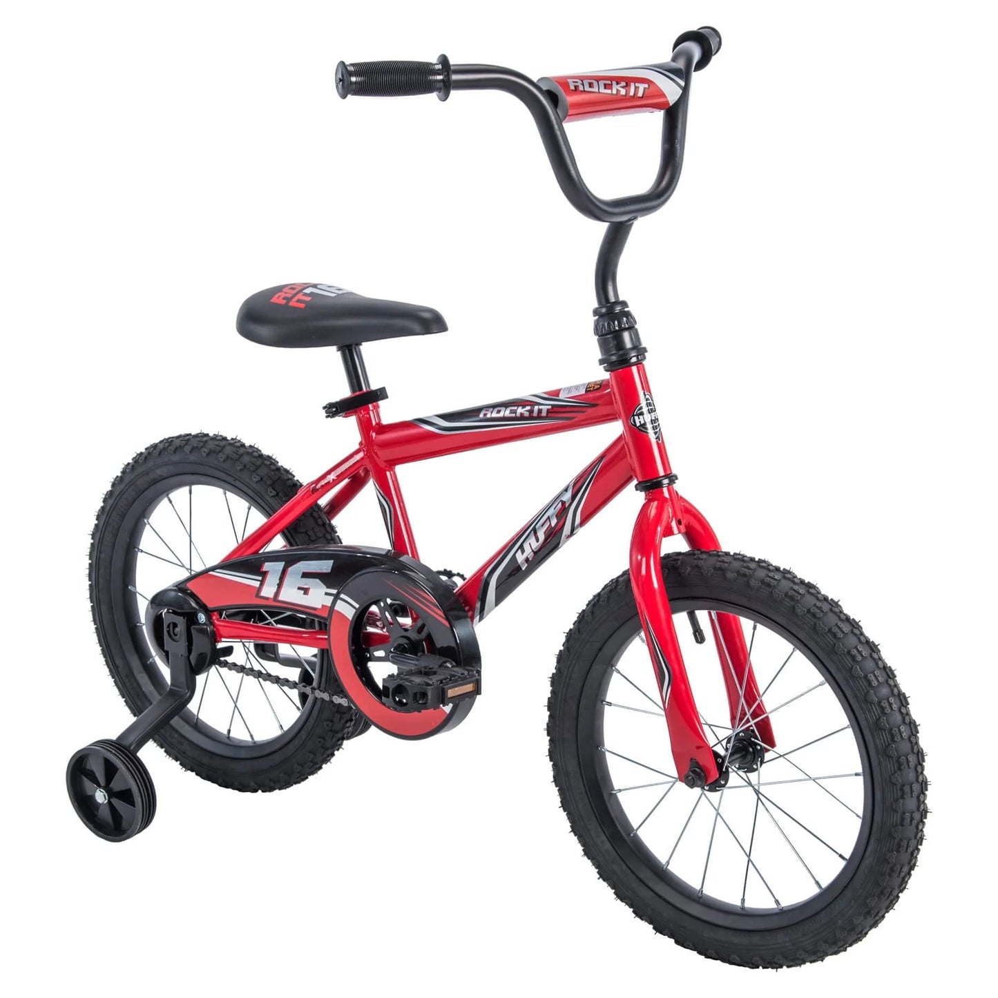 Huffy 16" Rock It Kids' Bike, Fits Riders 3'5" - 4'0", Red, Child, Boy's