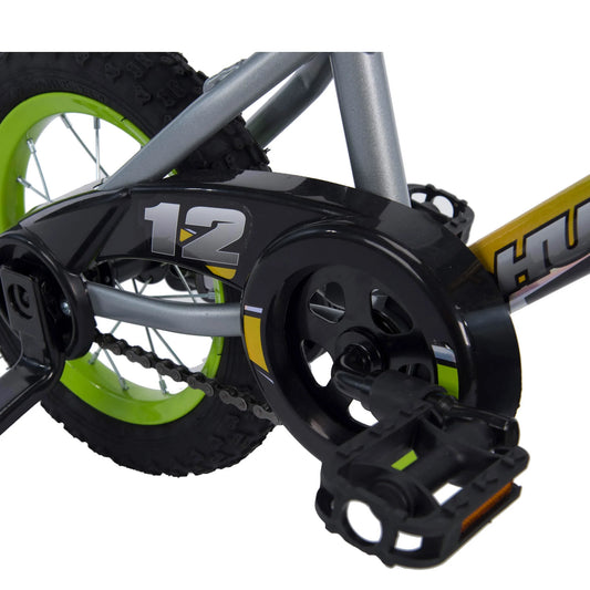 Huffy 12" Rock It Kids' Bike, Fits Riders 3'1" - 3'5", Gray, Child, Boy's